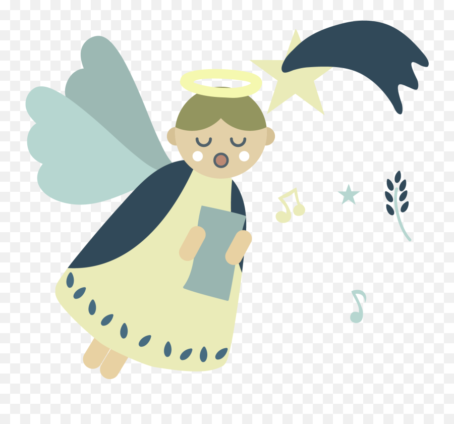 Cartoon Christmas Angel Vector Png - Fairy Emoji,Christmas Angel Clipart