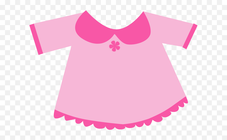 Baby Dress Clipart Ba Girl Clothes - Baby Girl Shirts Png Emoji,Clothes Clipart