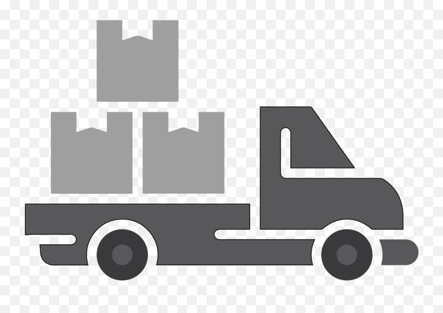Pickup Truck Clipart - Full Size Clipart 5495904 Pinclipart Commercial Vehicle Emoji,Truck Clipart Black And White