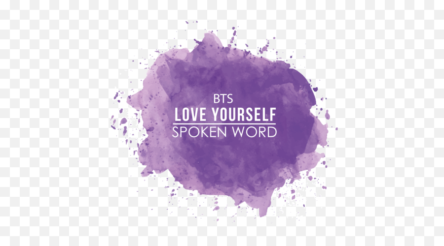 Casting Call Club Spoken Word Love Yourself - Violet Watercolor Background Png Emoji,Bts Love Yourself Logo