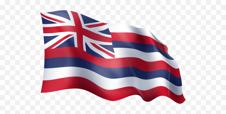 Waving Flag Of Hawaii - Hawaiian Flag Waving Vector Emoji,Usa Flagge Clipart