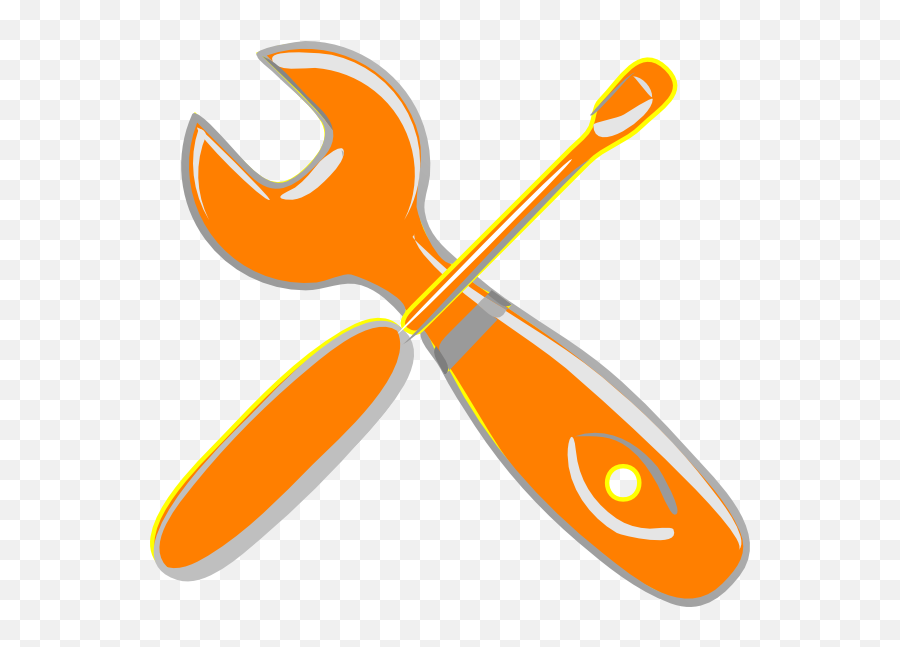 Kids Tools Clipart Transparent - Orange Tools Clipart Emoji,Tools Clipart