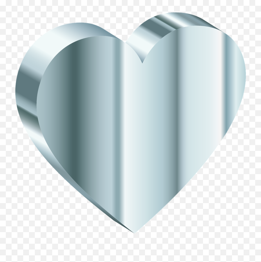 Heart 3d Isometric - Free Vector Graphic On Pixabay Silver 3d Heart Emoji,3d Heart Png
