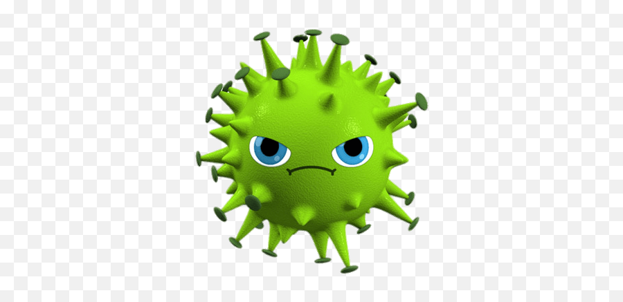 Cartoon Virus With Face Transparent Png - Covid Png Emoji,Face Png