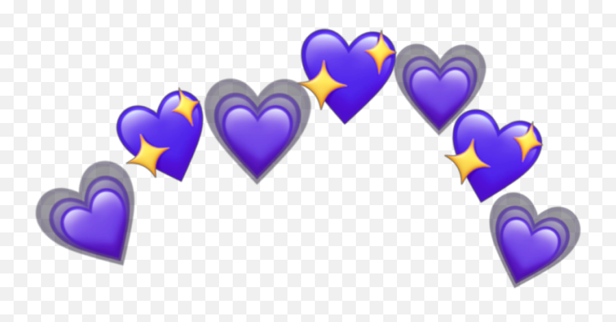 Purple Heart - Purple Heart Hearts Purpleheart Emoji,Heart Crown Png