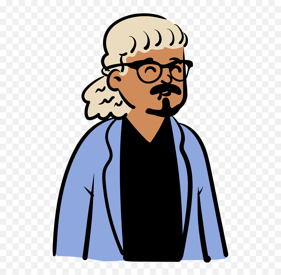 Man In Blue Jacket Clipart - Senior Citizen Emoji,Jacket Clipart