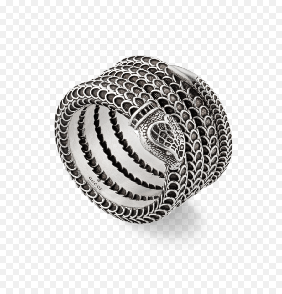 Gucci Garden Coil Sterling Silver Ring Emoji,Gucci Snake Logo