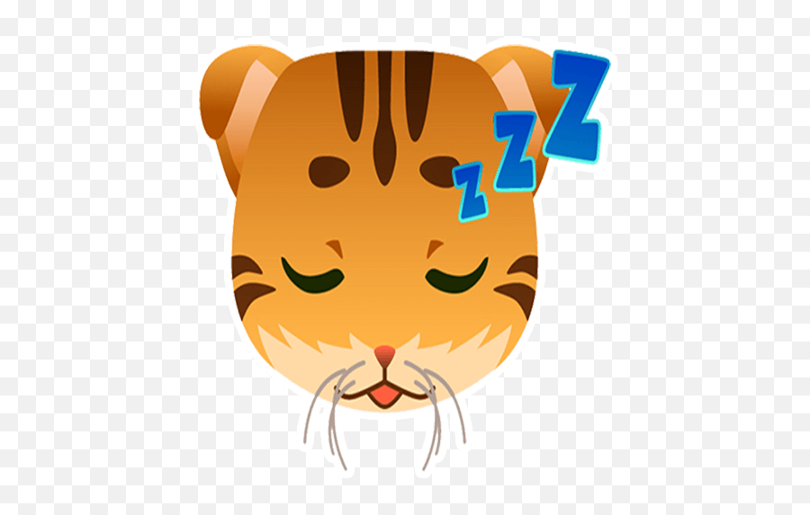 Cat Pack 1 By Marcossoft - Sticker Maker For Whatsapp Emoji,Sleeping Cat Clipart