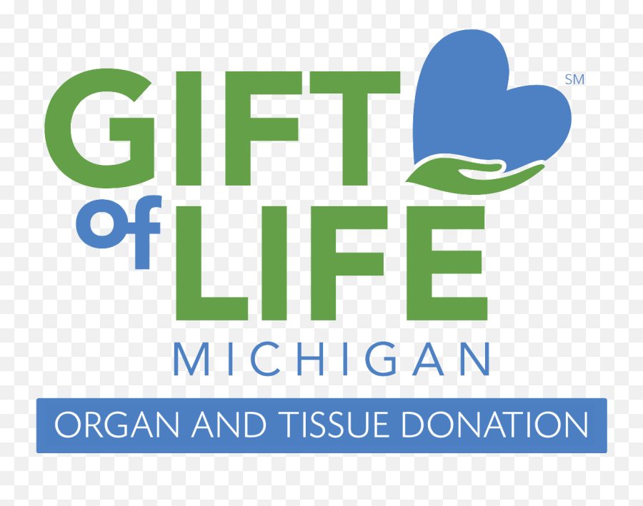 Organ And Tissue Donation Program Gift Of Life Michigan Emoji,M I Logo