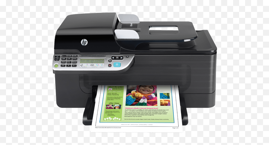 Download Hd All In One Printer Reviews - Hp Officejet 4500 Emoji,Inkjet Transparent