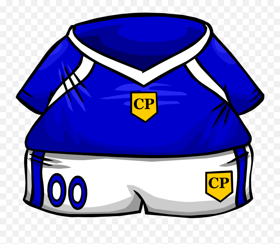 Blue Soccer Jersey Club Penguin Rewritten Wiki Fandom Emoji,Jersey Png