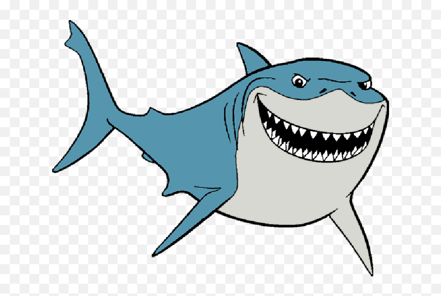 Bruce Shark Clipart Disney Movie Characters Finding Nemo - Bruce Finding Nemo Clipart Emoji,Shark Clipart