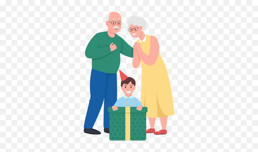 Grandmother Illustrations Images U0026 Vectors - Royalty Free Emoji,Grandchildren Clipart