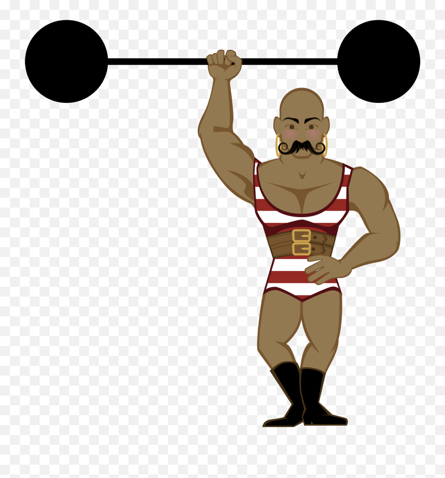 Carnival Strong Man - Clip Art Library Emoji,Muscle Man Clipart