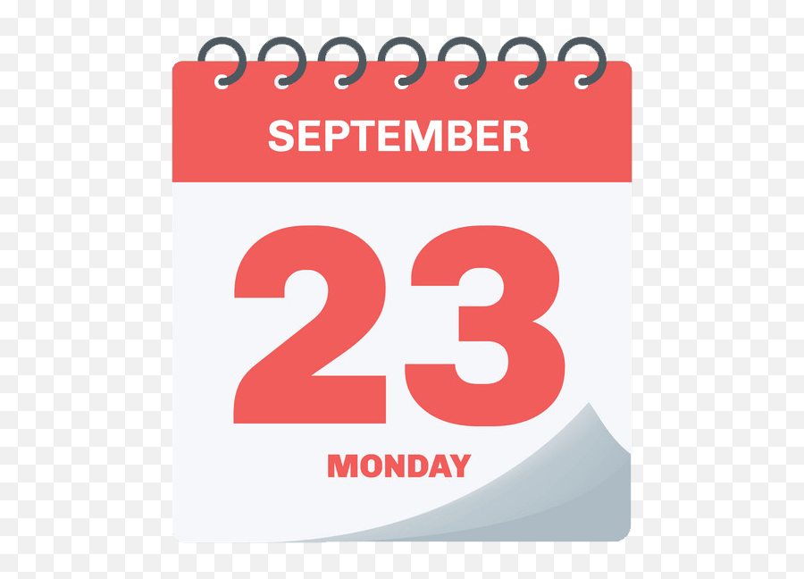 27 September Calendar Png - Clipart World Emoji,Monday Png