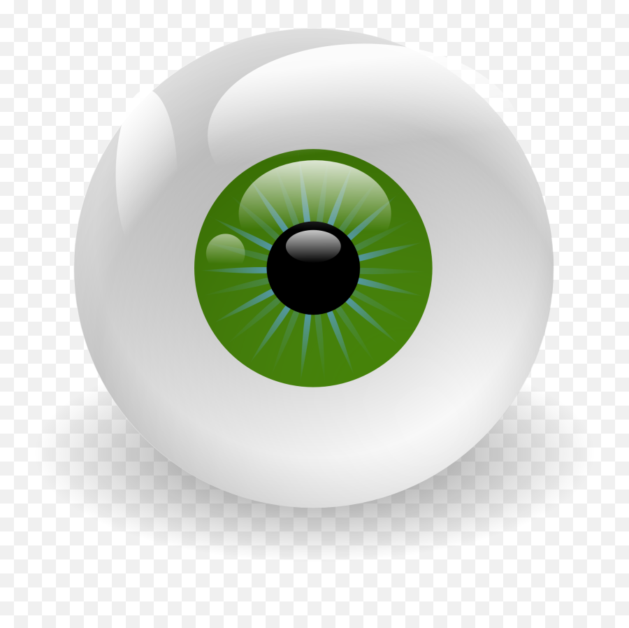 Eyeball Vision Retina Eye Green - Creepy Green Halloween Cartoon Eyes Emoji,Eyeball Clipart