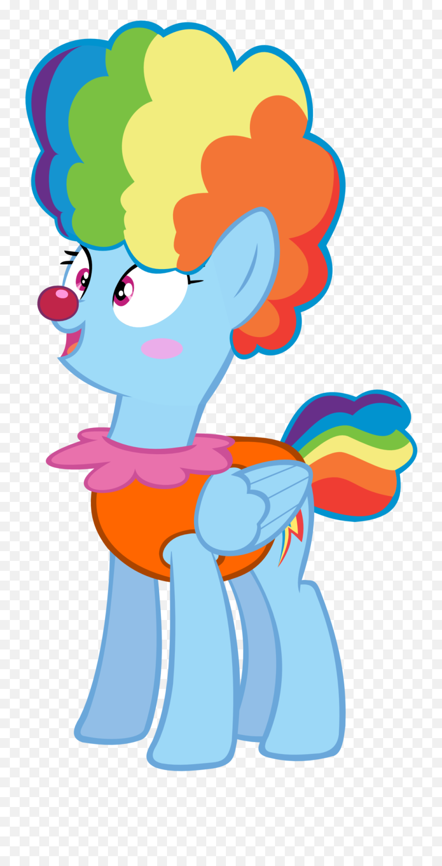 Afro Drawing Clown - Mlp Clown Rainbow Dash Transparent Rainbow Dash Clown Emoji,Clown Nose Png