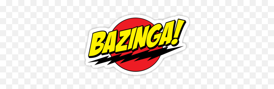 Pin Em Shirts - Bazinga Emoji,Big Bang Theory Logo