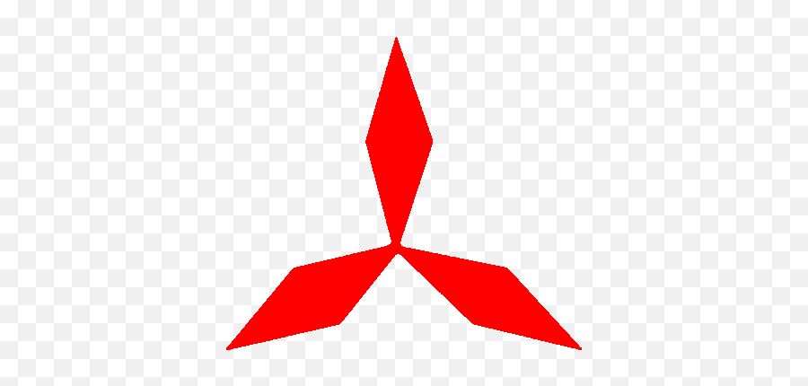 Mitsubishi Logo - Vertical Emoji,Mitsubishi Logo