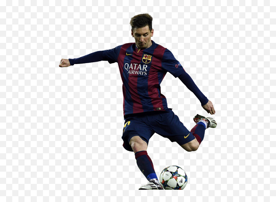 Download Lionel Messi - Kick Up A Soccer Ball Full Size Messi With Ball Png Emoji,Soccer Ball Transparent