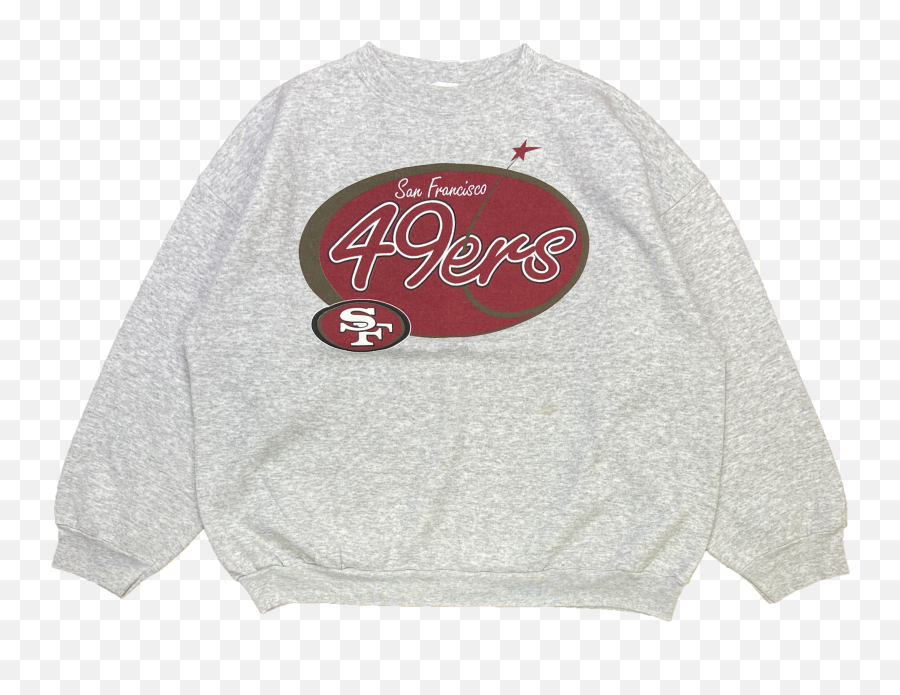 90s Sf 49ers Vintage Nfl Sweat - Long Sleeve Emoji,S F 49ers Logo
