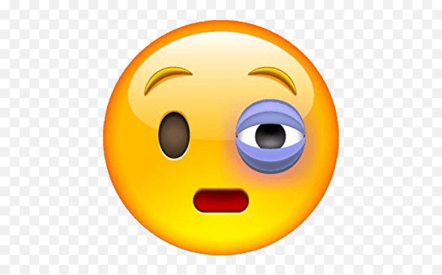 Free Png Black Eye Emoji Emoticon Png - Face Black Eye Emoji,Eyes Emoji Png