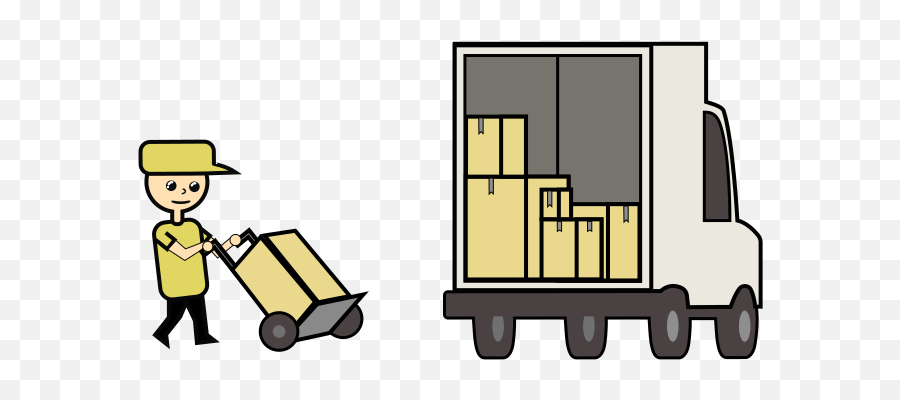 Move Clipart Storage Facility - Deliveryman Emoji,Moving Truck Clipart