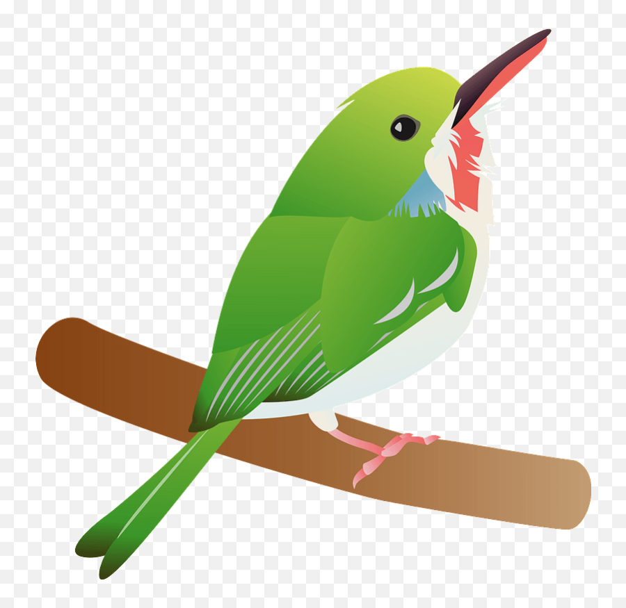 Tody Bird Perched On A Bench Clipart Free Download - Bird On A Bench Clip Art Emoji,Bench Clipart