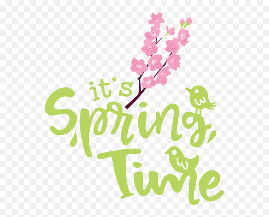 Easter Floral Design Cut Flowers Logo For Hello Spring For Emoji,Flowers Logo