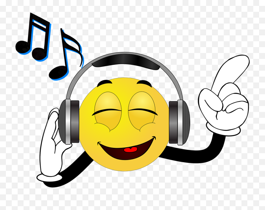 Samuel Smiley Smiliy Headphones Music Sound Hearing Emoji,Smiling Face Clipart