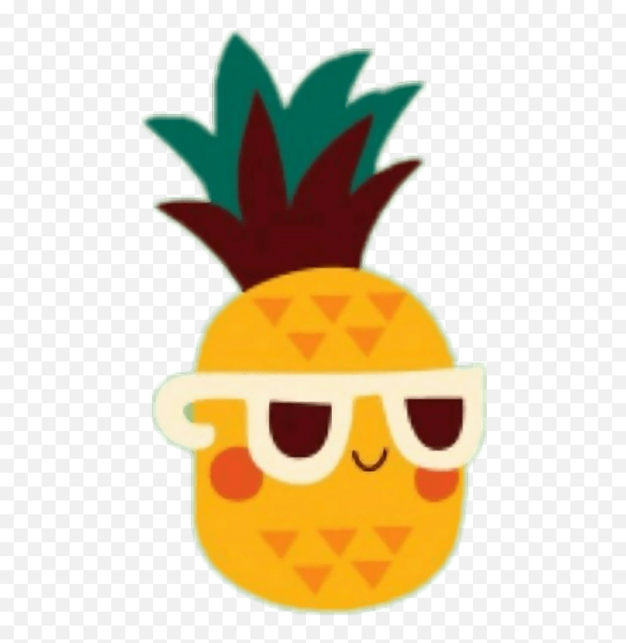 Kawaii Pineapple Png Transparent Free Mockups - Download Emoji,Free Pineapple Clipart