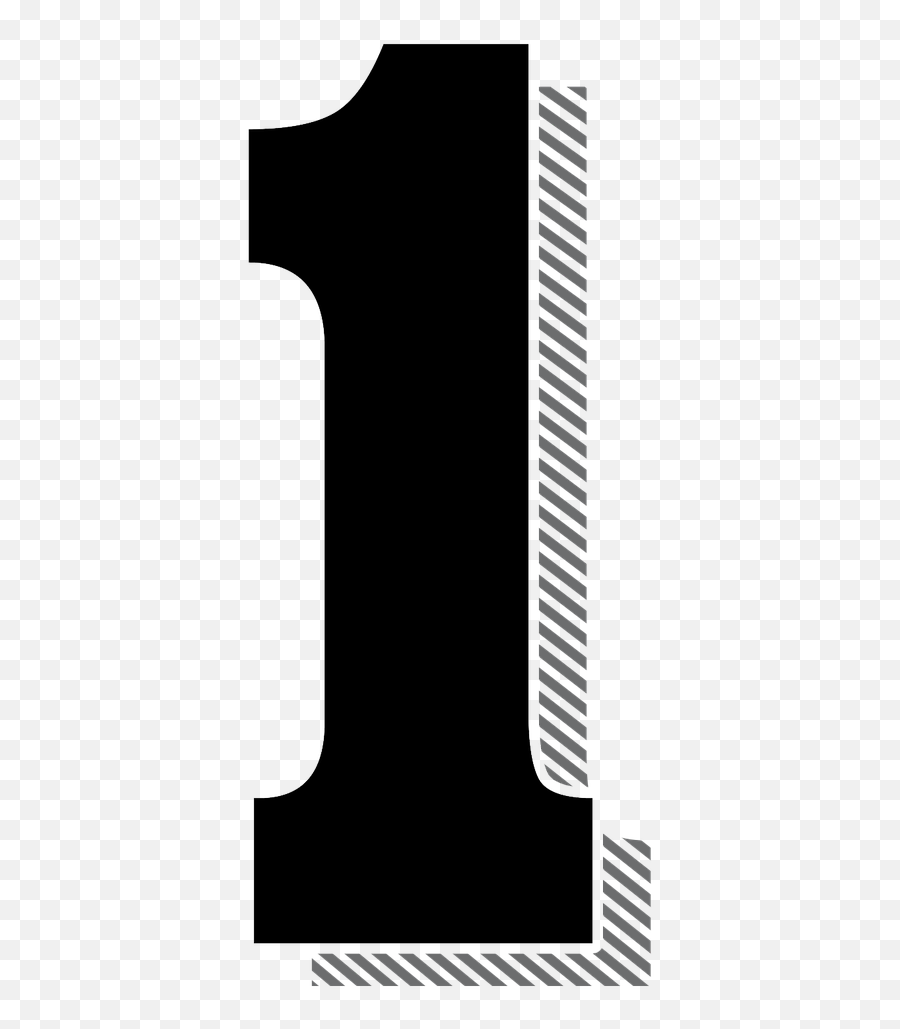 Numbers One 1 Drop - Numero 1 Sombra Png Emoji,1 Png