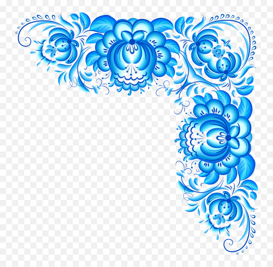 Download Wedding Borders Blue Png Clipart Clip Art - Art Emoji,Easter Border Png