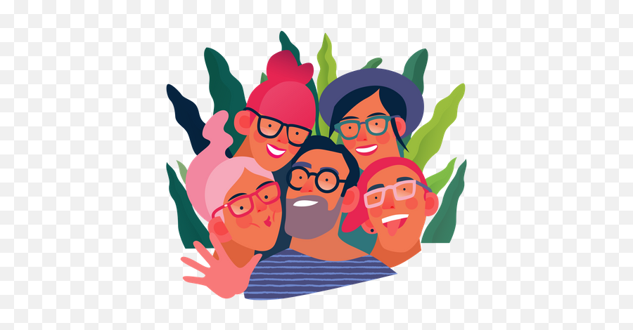 Best Premium Happy People Illustration Download In Png Emoji,Happy People Png