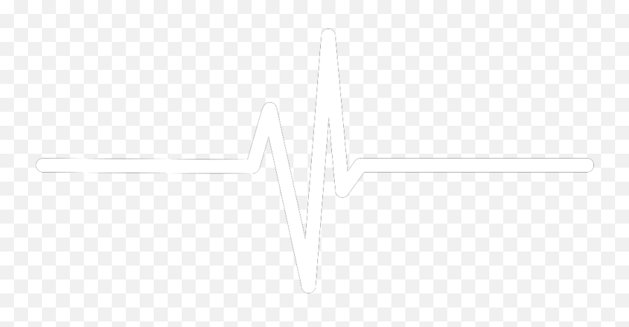White Ekg Pulse Heart Rate Heartbeat - Language Emoji,Heartbeat Clipart