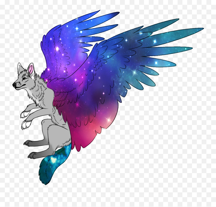 Galaxy Middle Finger Mickey Mouse - Novocomtop Winged Galaxy Wolf Emoji,Galaxy Clipart