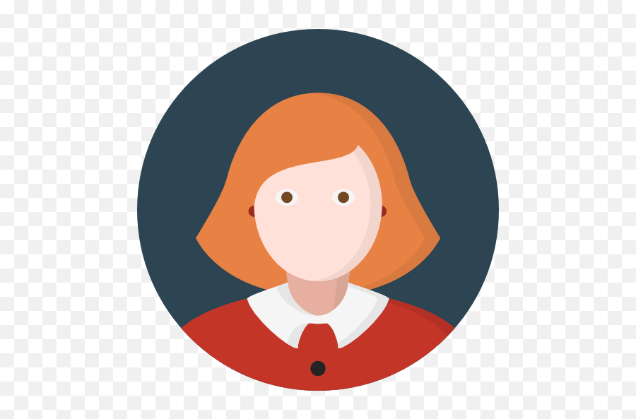 Woman Red Head People Avatar Person Human Free Icon Of - People Girl Icon Png Emoji,Person Logo