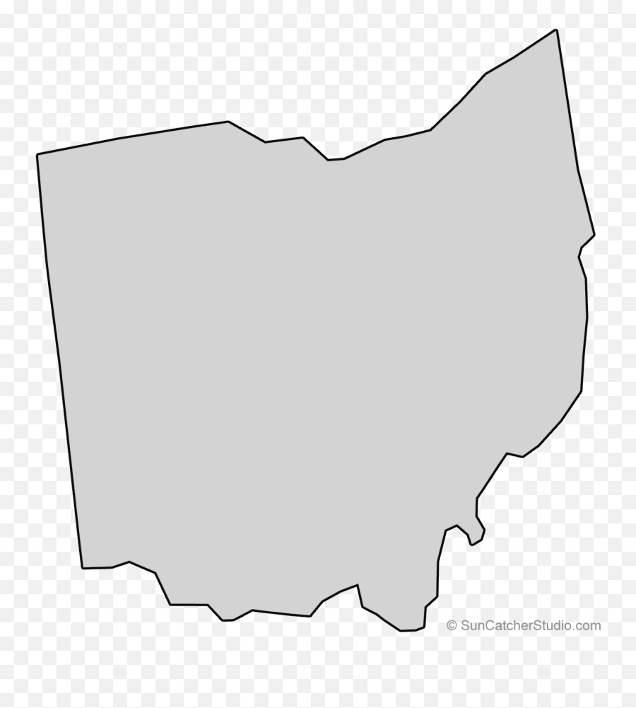 Ohio State Quilt Scroll Saw Pattern - Map Ohio State State Emoji,Quilt Clipart