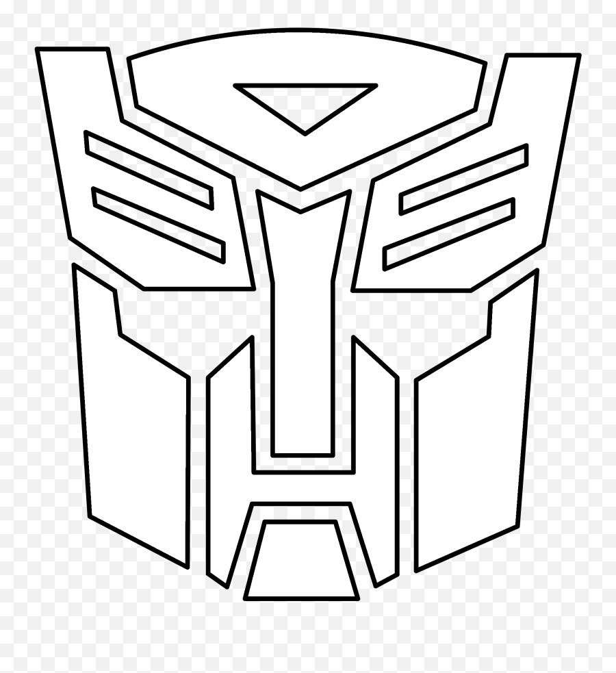 Transformers Black And White Logo - Autobots Logo Transparent White Emoji,Transformers Logo