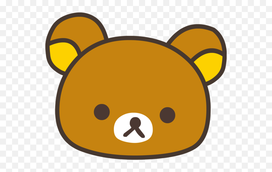 Bear Yellow Snout Smile Clipart - Rilakkuma Png Emoji,Smile Clipart