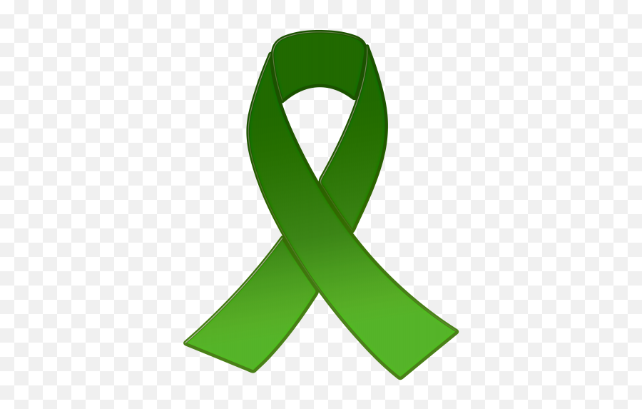 Green Awareness Ribbon Png Clipart - Mental Health Green Ribbon Emoji,Liver Clipart