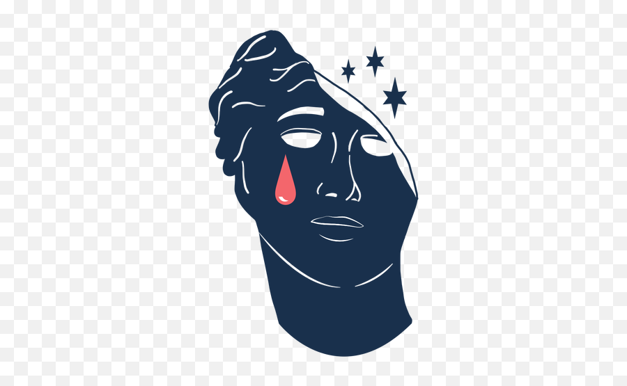 One Side Face Tear Sad - Sad Transparent Emoji,Tear Png