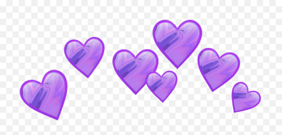 Purple Heart Hearts Sticker By - Girly Emoji,Purple Heart Emoji Png