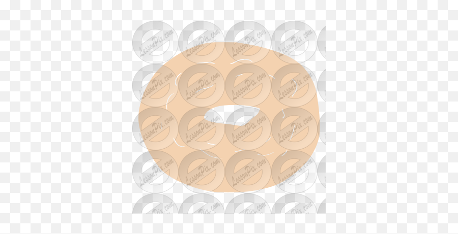 Bagel Stencil For Classroom Therapy Use - Great Bagel Clipart Dot Emoji,Bagel Clipart
