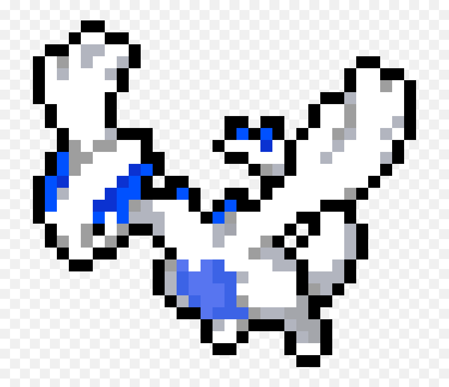 Pixel Art Pokemon Lugia Png Image With - Lugia Pixel Art Emoji,Lugia Png