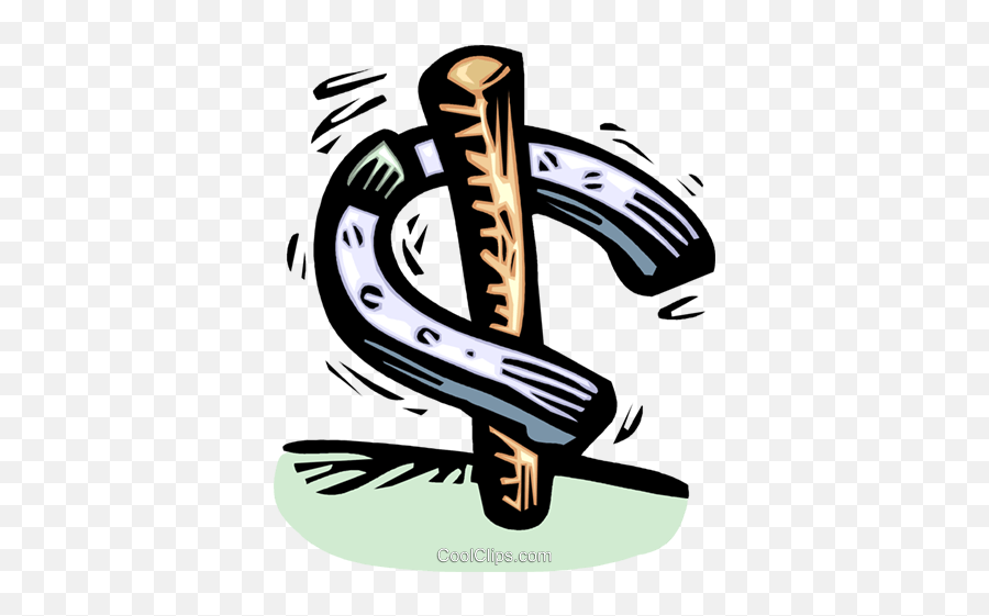 Horseshoe And Pin Royalty Free Vector Clip Art Illustration Emoji,Horseshoe Clipart Free