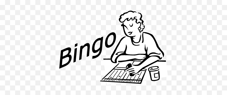 Games Emoji,Bingo Clipart Black And White