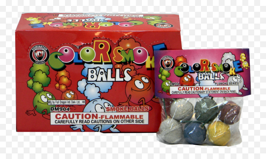 6 Assorted Color Smoke Ball Clay Emoji,Colorful Smoke Png