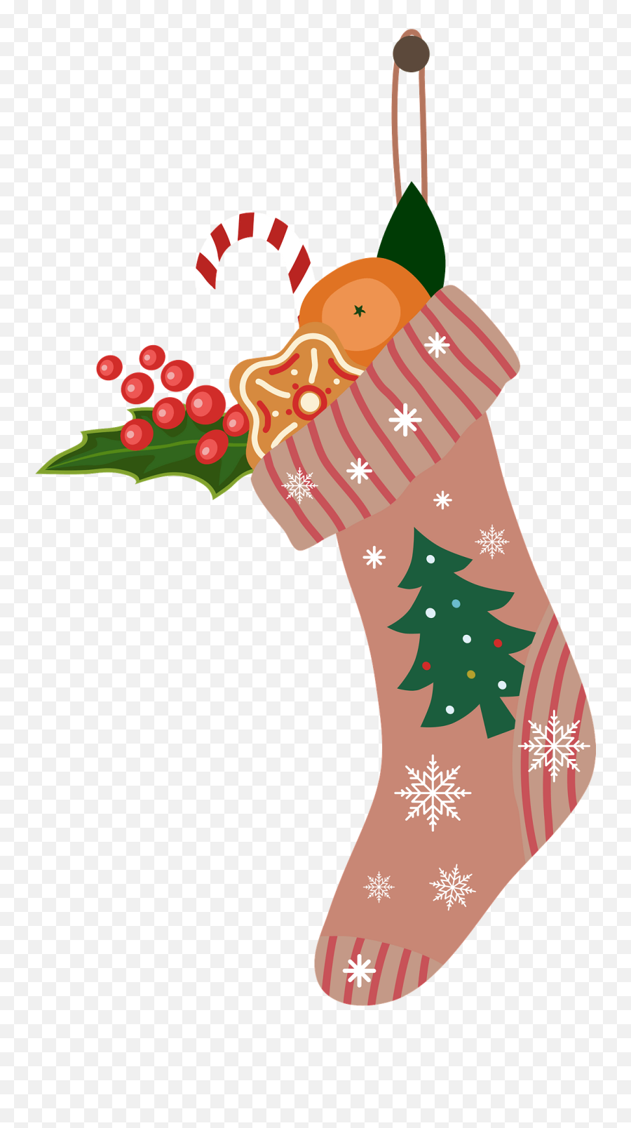 Christmas Stocking Clipart - For Holiday Emoji,Stocking Clipart