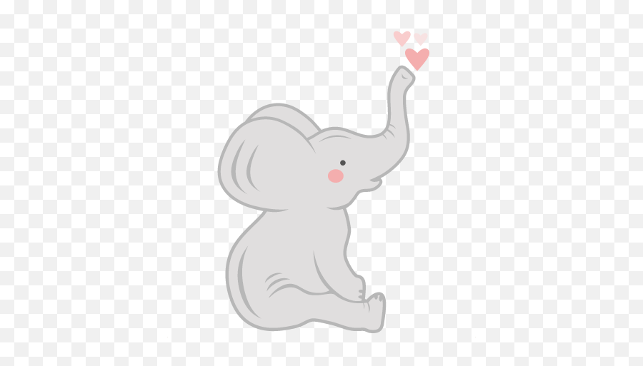 Sitting Baby Elephant Clipart Png Image - Free Baby Elephant Svg Emoji,Baby Elephant Clipart